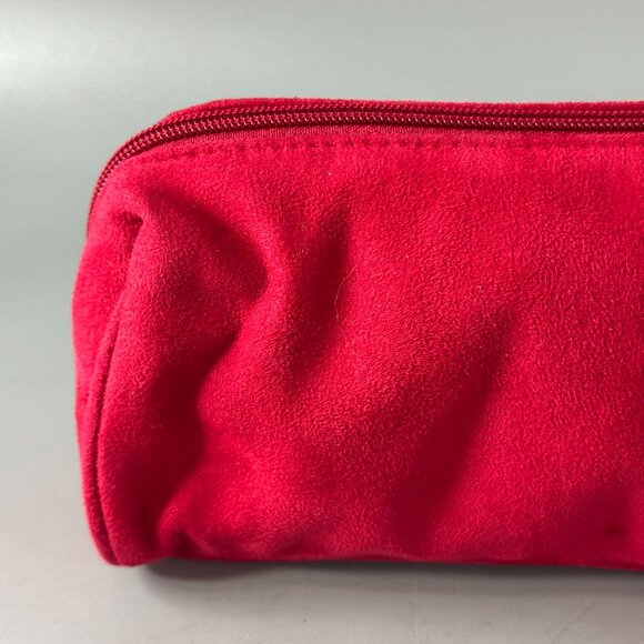 CHANEL Parfums Makeup Cosmetics Bag Pouch Travel Case, Red Velvet - Picture 6 of 13